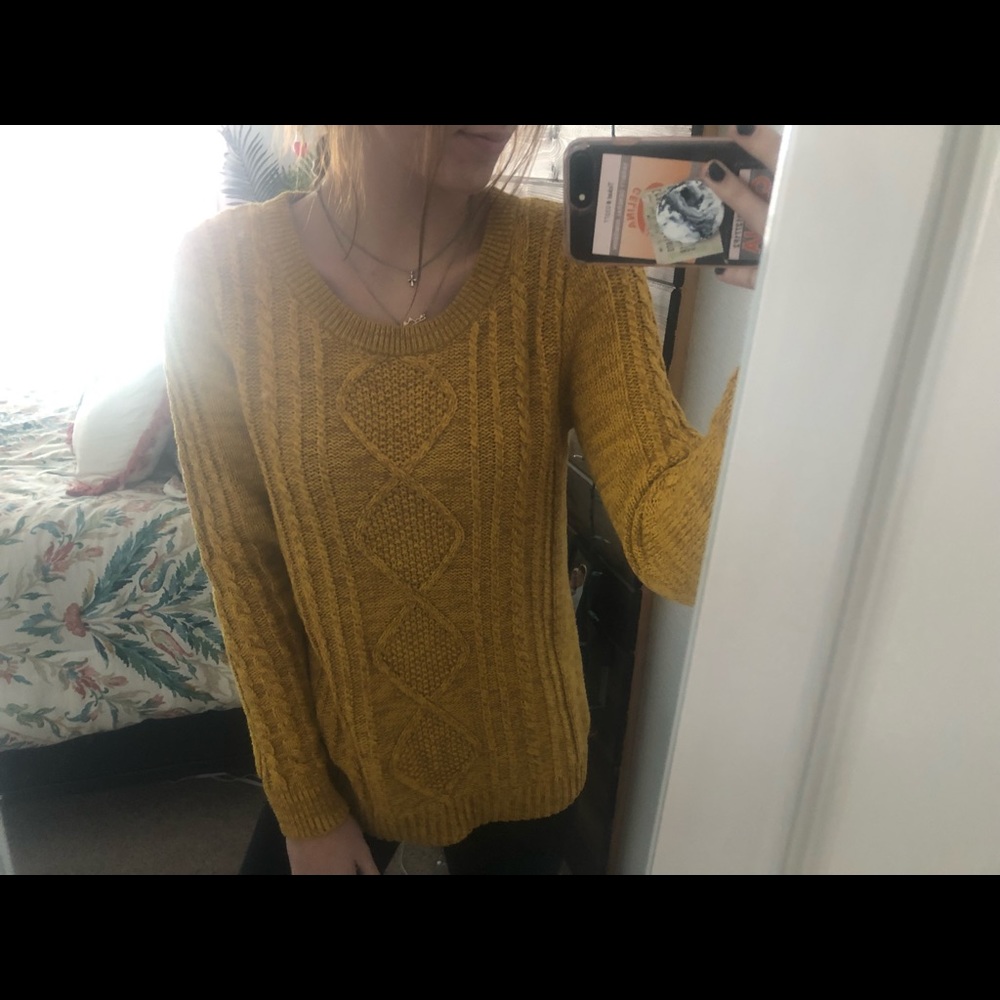 Mustard yellow sweater
